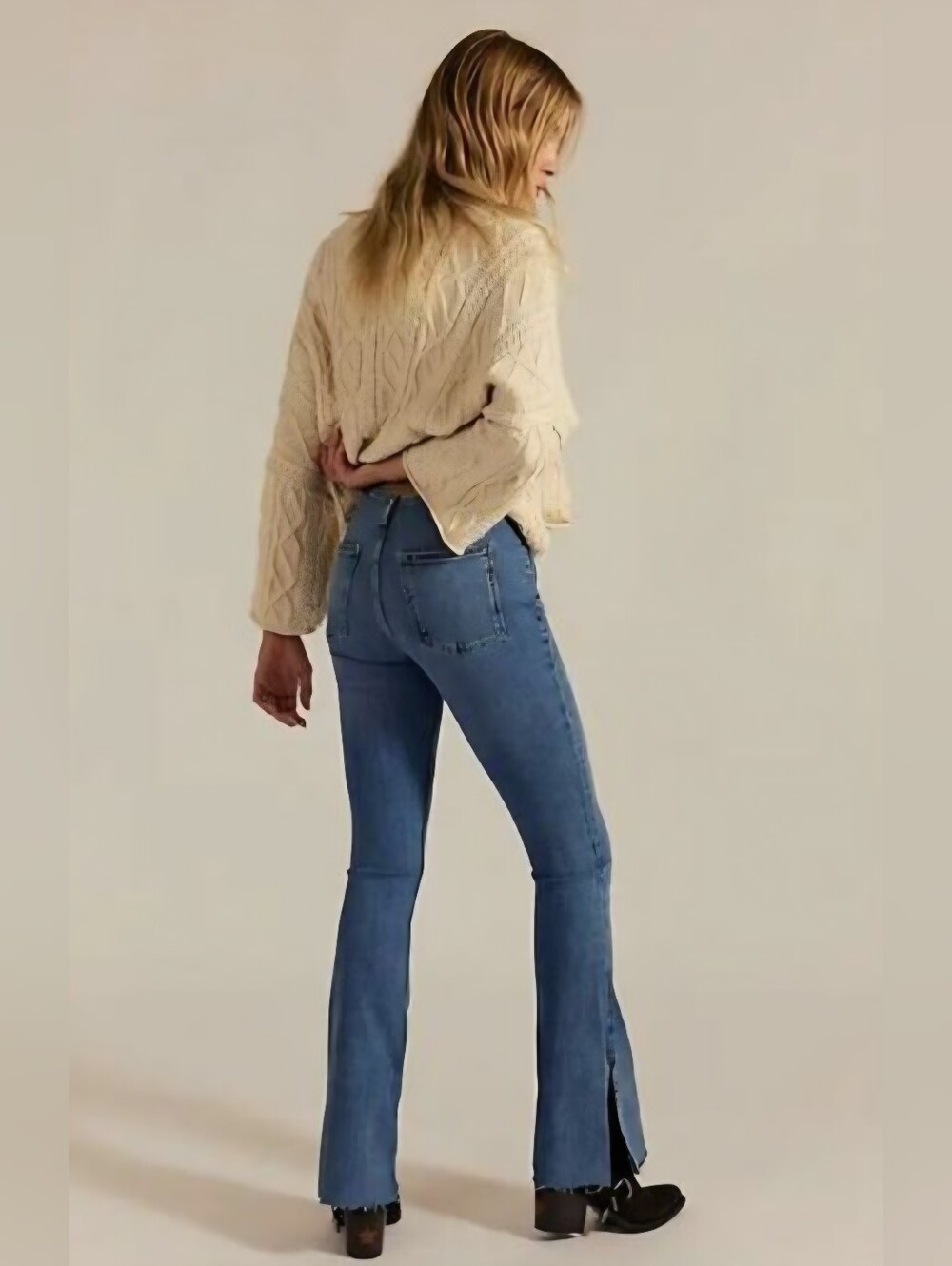Free People Level Up Slit Jeans